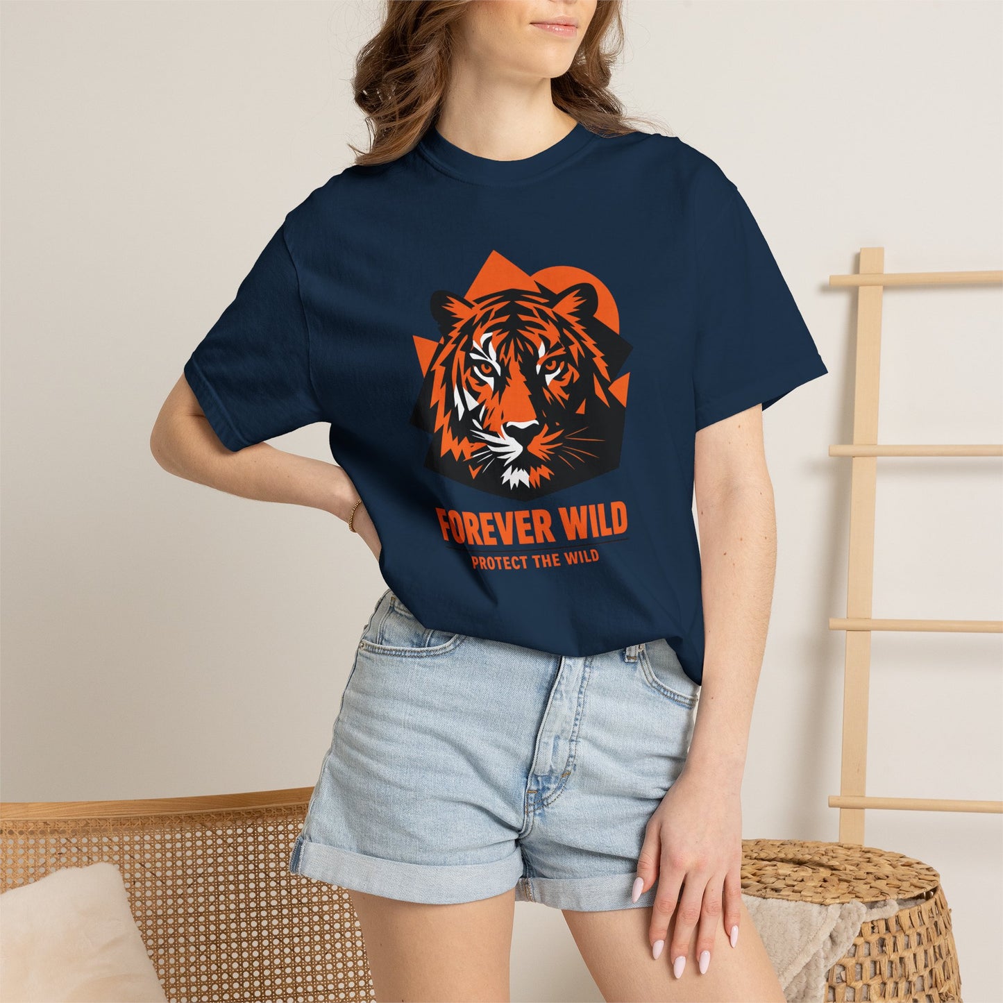 Tiger Forever Wild Conservation Tee | Protect the Wild Shirt | Endangered Animal Gift