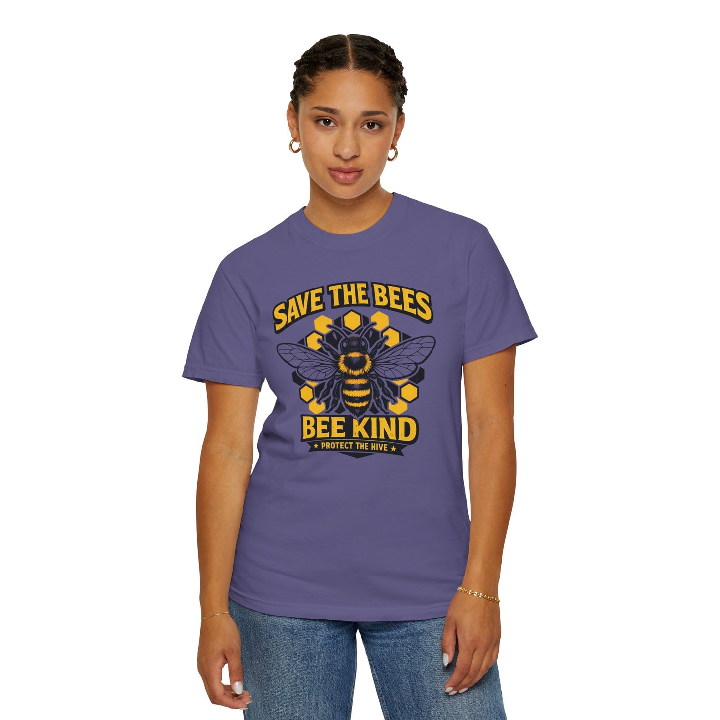 Save the Bees Graphic Tee | Bee Kind Conservation Shirt | Earth Day Gift | Nature Tee