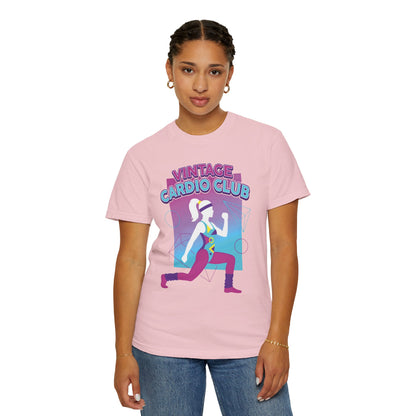 Vintage Cardio Club Retro 80s Lunge Graphic Tee | Workout Shirt Women