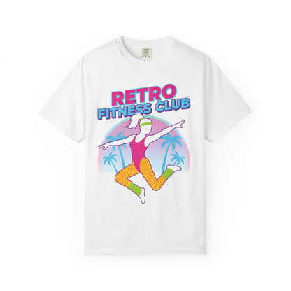Retro Fitness Club 80s Aerobics Graphic Tee | Vintage Gym Shirt Women