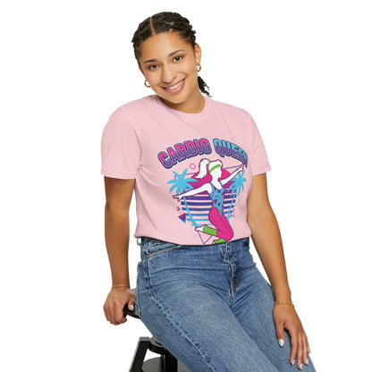Cardio Queen Retro 80s Aerobics Graphic Tee | Vintage Workout Shirt Women