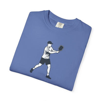 Pickleball Player Silhouette Tee Pickler Minimalist Men's Graphic Shirt