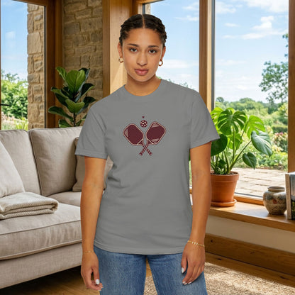 Pickleball Heart Icon Tee Pickler Love Minimalist Graphic Unisex Shirt
