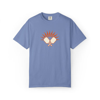 Pickleball Sun Badge Tee Pickler Vintage Minimalist Unisex Shirt