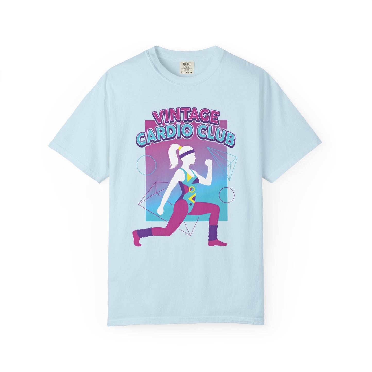 Vintage Cardio Club Retro 80s Lunge Graphic Tee | Workout Shirt Women