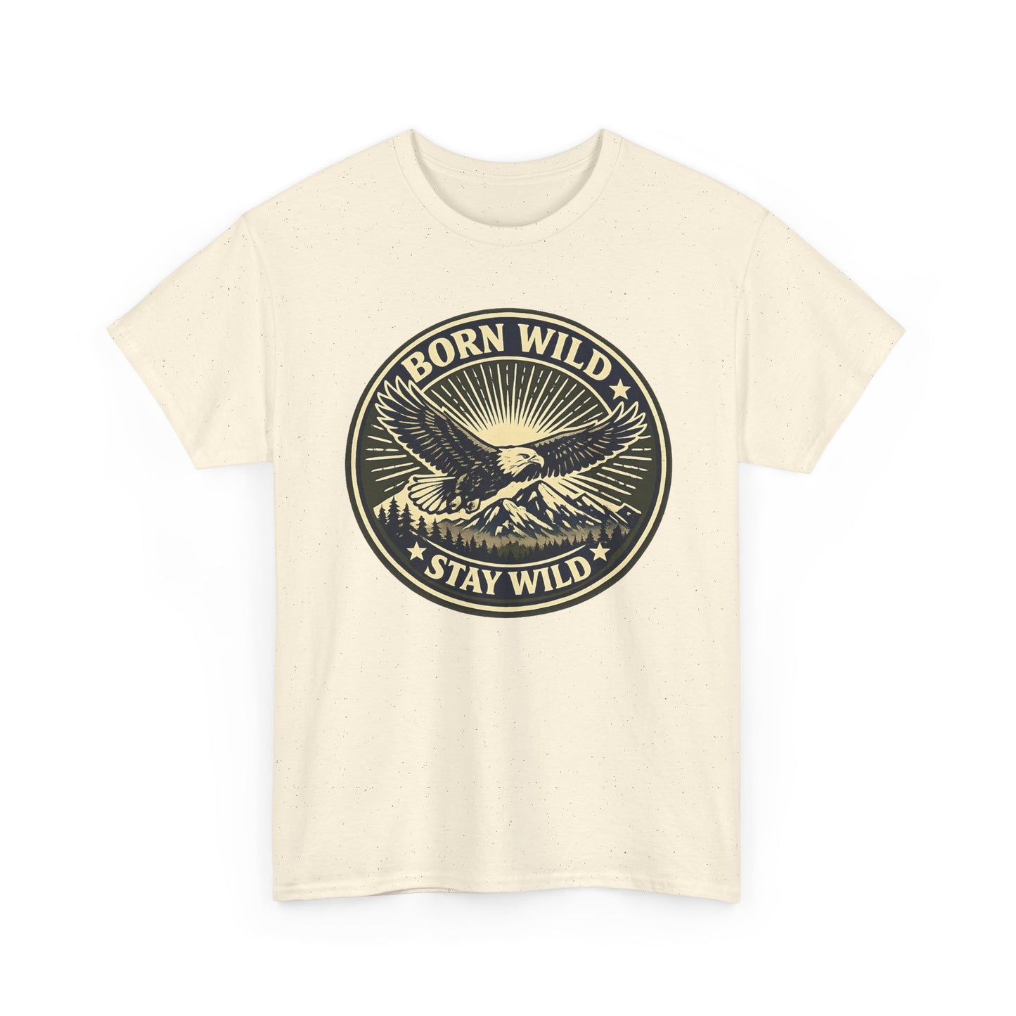 Eagle Ranger Patch Graphic Tee | Mid-Century Outdoor Shirt | Born Wild Stay Wild Unisex