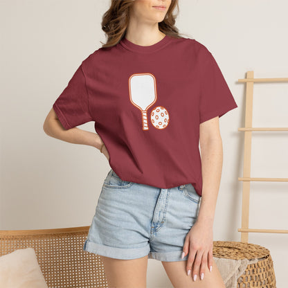 Pickleball Paddle And Ball Icon Tee Minimalist Pickler Unisex T-Shirt