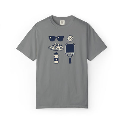 Pickleball Essentials Icon Tee Minimalist Pickler Sport Unisex Graphic Shirt