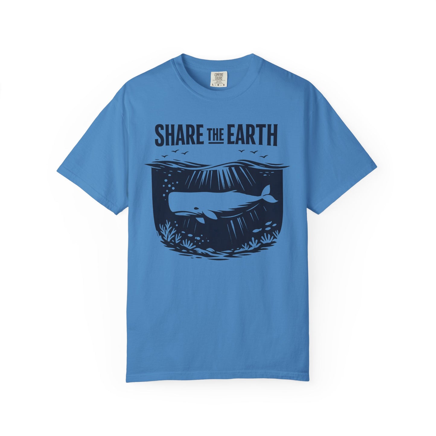 Whale Conservation Tee | Share the Earth Graphic Shirt | Ocean Wildlife Gift | Unisex