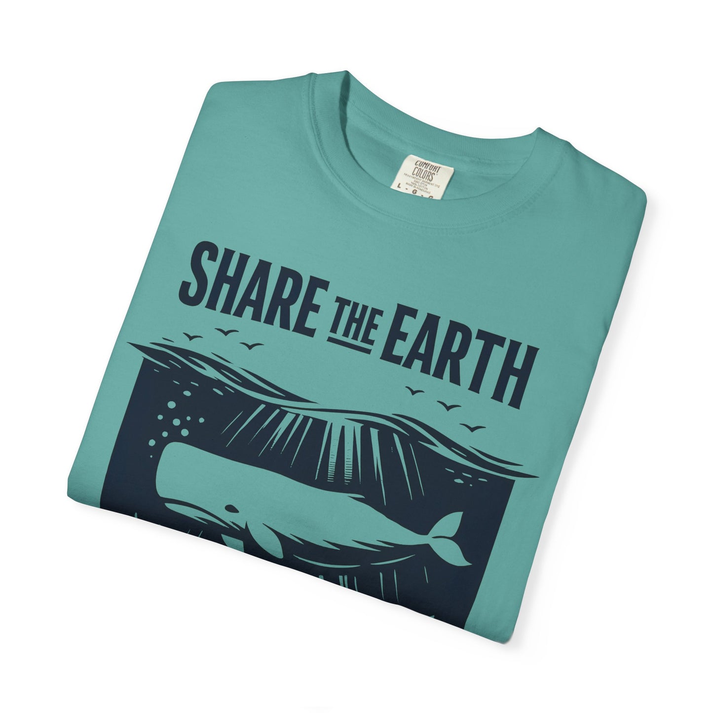 Whale Conservation Tee | Share the Earth Graphic Shirt | Ocean Wildlife Gift | Unisex