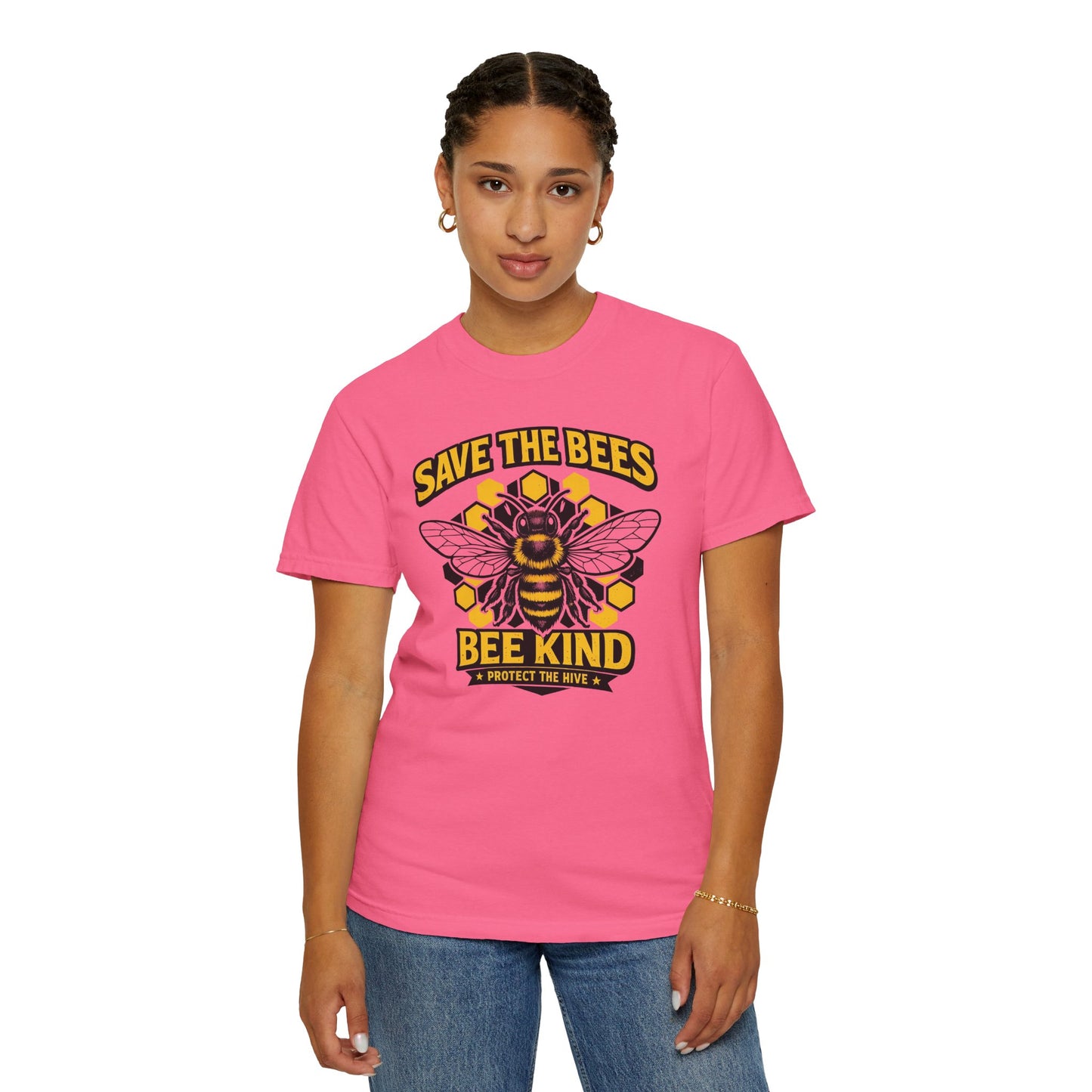 Save the Bees Graphic Tee | Bee Kind Conservation Shirt | Earth Day Gift | Nature Tee