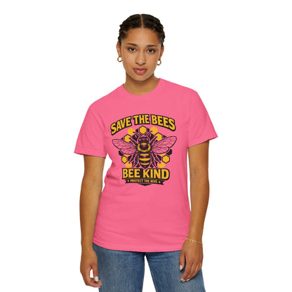 Save the Bees Graphic Tee | Bee Kind Conservation Shirt | Earth Day Gift | Nature Tee