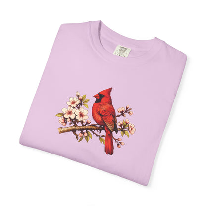Cardinal Botanical Tee | Vintage Bird Art Shirt | Bird Watcher Gift