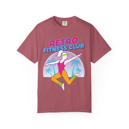 Retro Fitness Club 80s Aerobics Graphic Tee | Vintage Gym Shirt Women