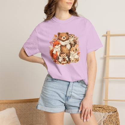 Woodland Friends Watercolor Tee | Forest Animal Gift Shirt | Wildlife Art | Nature Lover