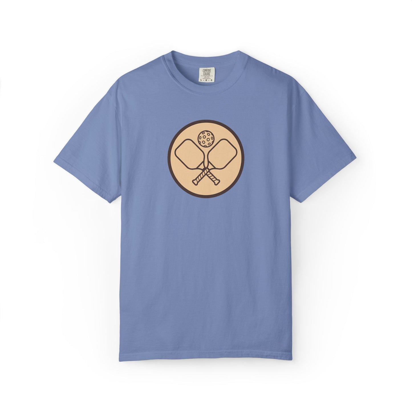Vintage Pickleball Badge Tee Pickler Crest Minimalist Unisex Shirt