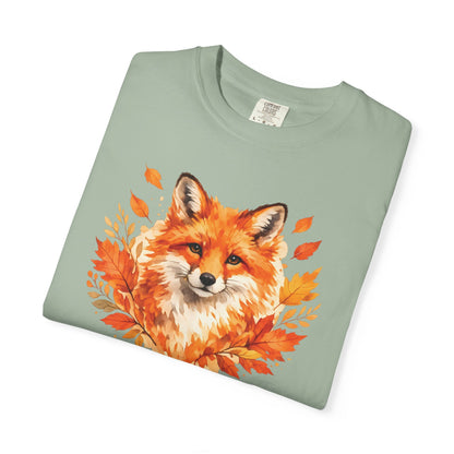 Watercolor Fox Graphic Tee | Autumn Wildlife Art Shirt | Nature Lover Gift | Unisex