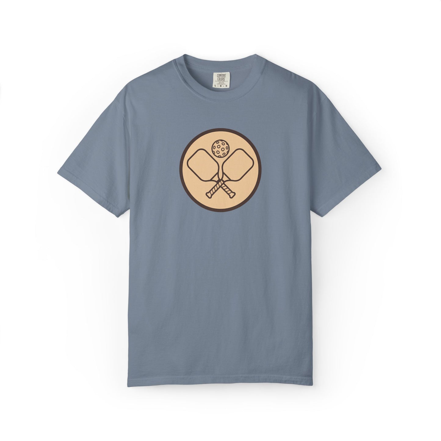 Vintage Pickleball Badge Tee Pickler Crest Minimalist Unisex Shirt