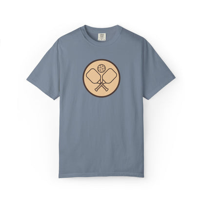 Vintage Pickleball Badge Tee Pickler Crest Minimalist Unisex Shirt