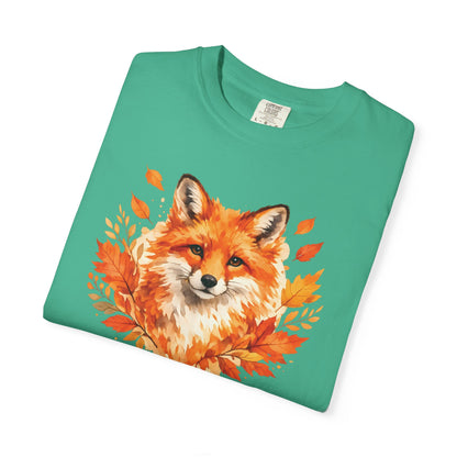 Watercolor Fox Graphic Tee | Autumn Wildlife Art Shirt | Nature Lover Gift | Unisex
