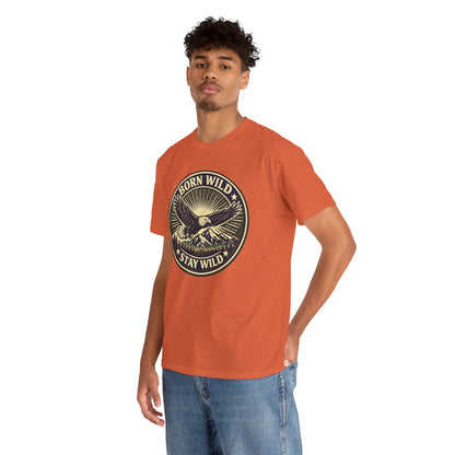 Eagle Ranger Patch Graphic Tee | Mid-Century Outdoor Shirt | Born Wild Stay Wild Unisex