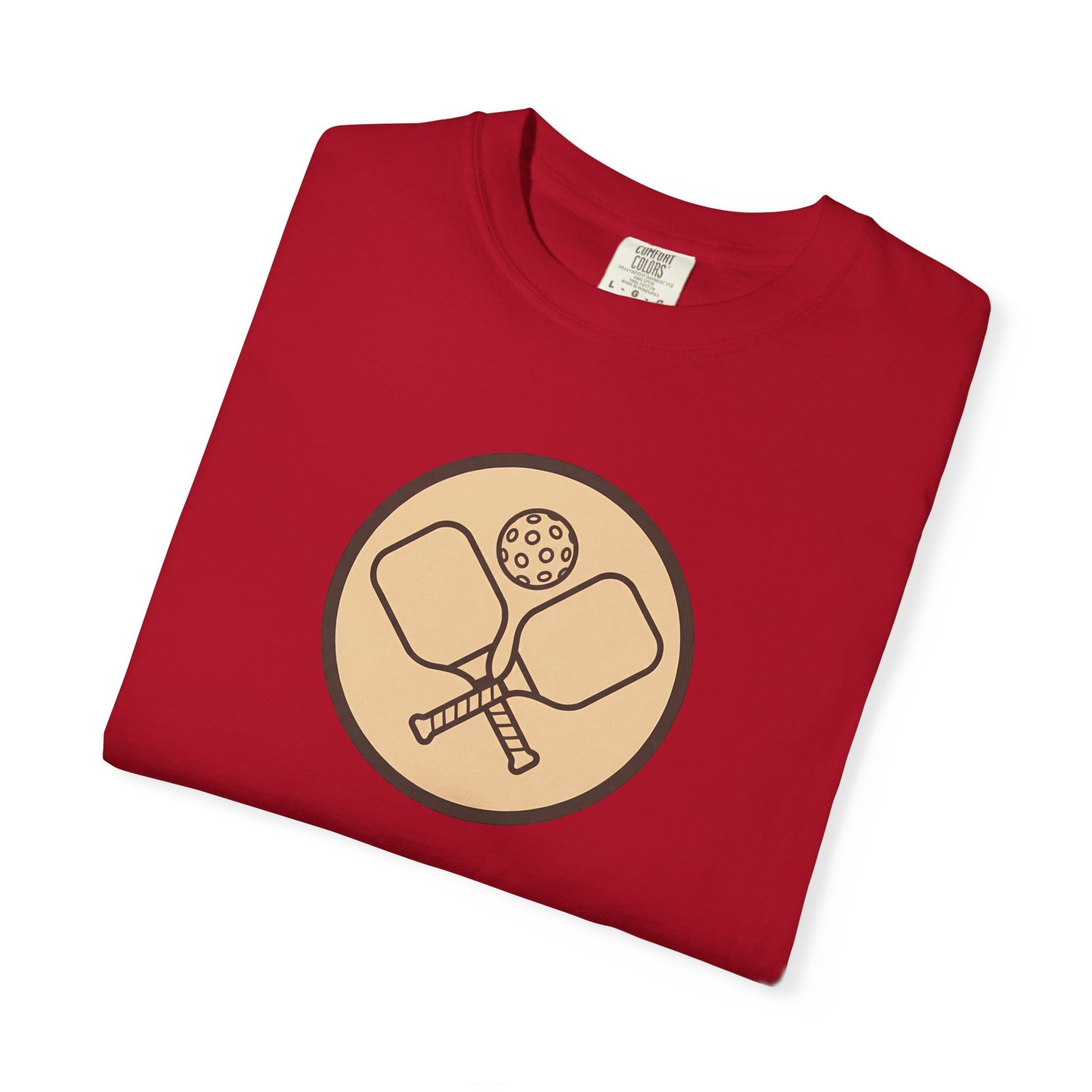 Vintage Pickleball Badge Tee Pickler Crest Minimalist Unisex Shirt