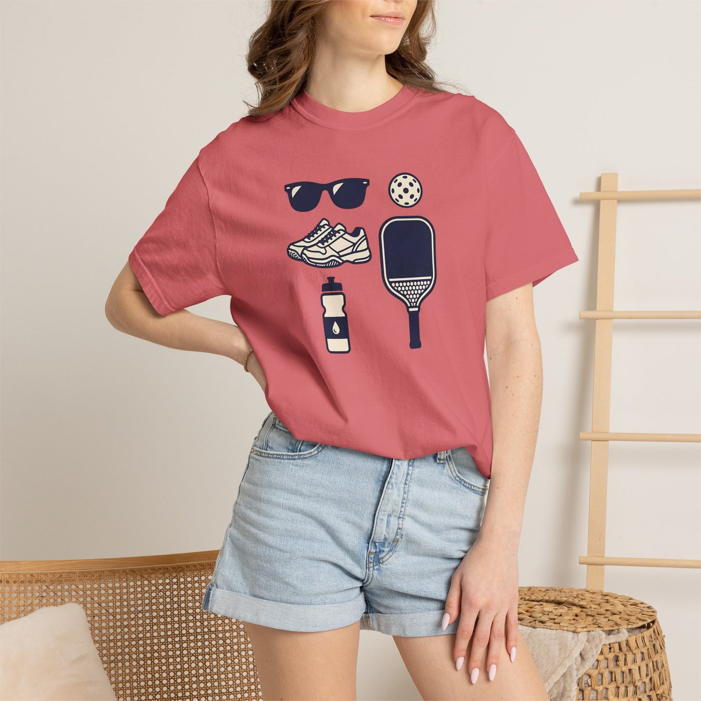 Pickleball Essentials Icon Tee Minimalist Pickler Sport Unisex Graphic Shirt