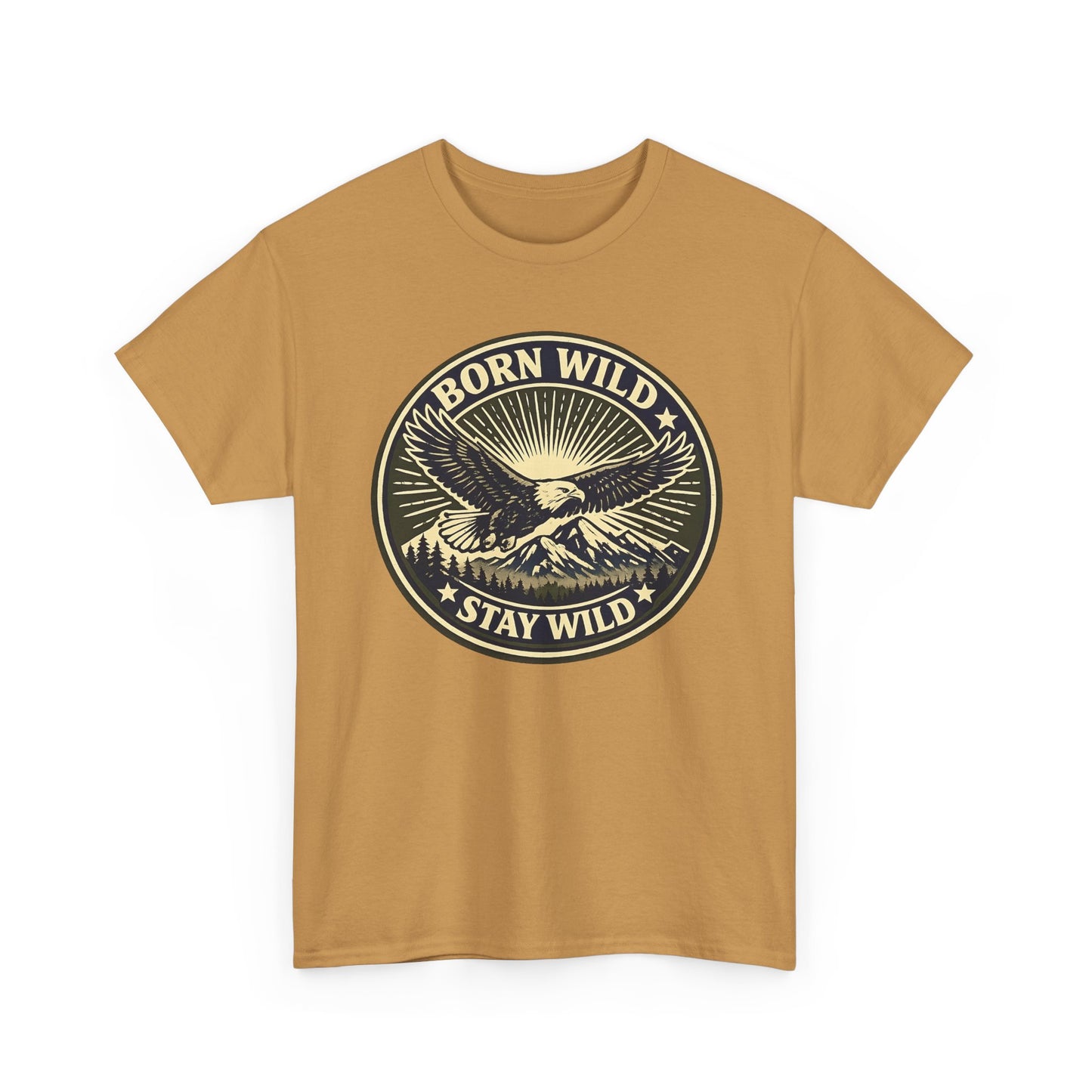 Eagle Ranger Patch Graphic Tee | Mid-Century Outdoor Shirt | Born Wild Stay Wild Unisex
