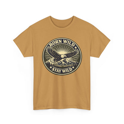 Eagle Ranger Patch Graphic Tee | Mid-Century Outdoor Shirt | Born Wild Stay Wild Unisex