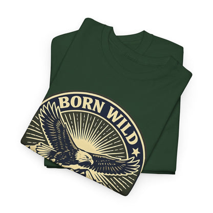 Eagle Ranger Patch Graphic Tee | Mid-Century Outdoor Shirt | Born Wild Stay Wild Unisex