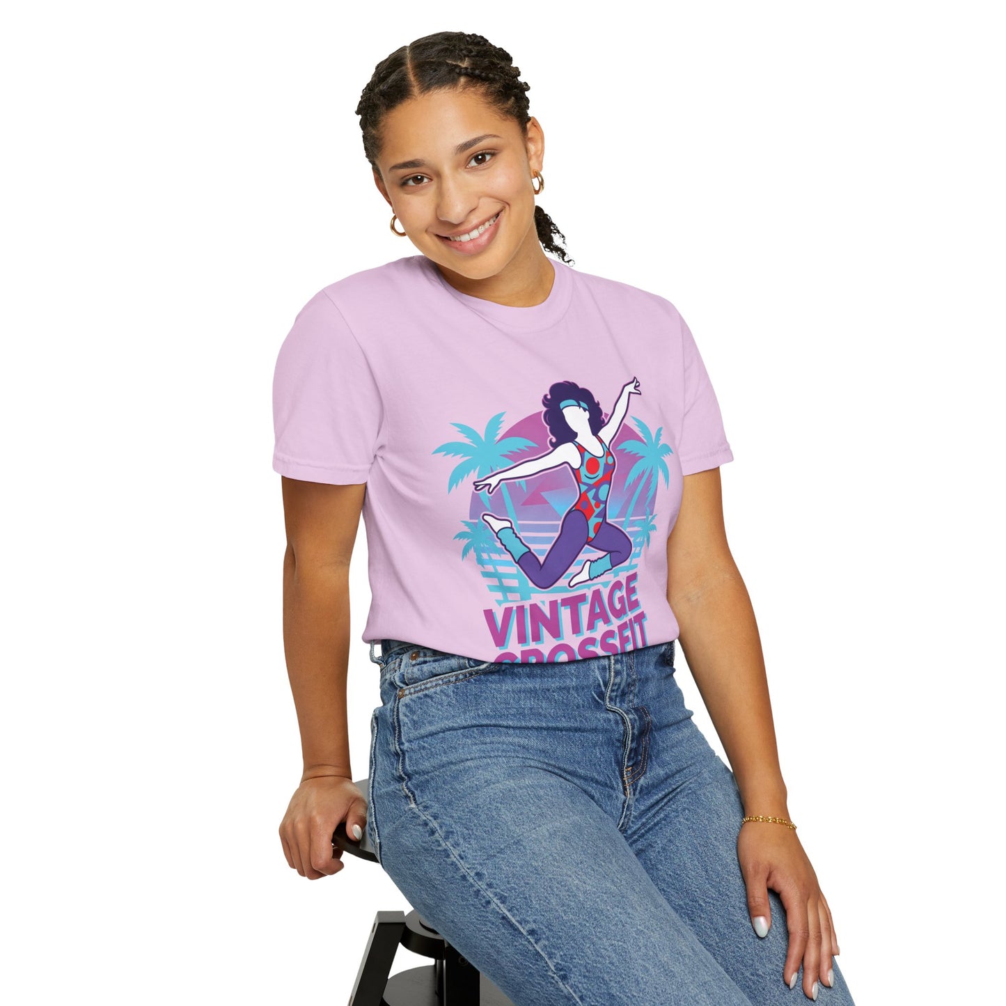Vintage Crossfit Retro 80s Aerobics Graphic Tee | Gym Shirt Women