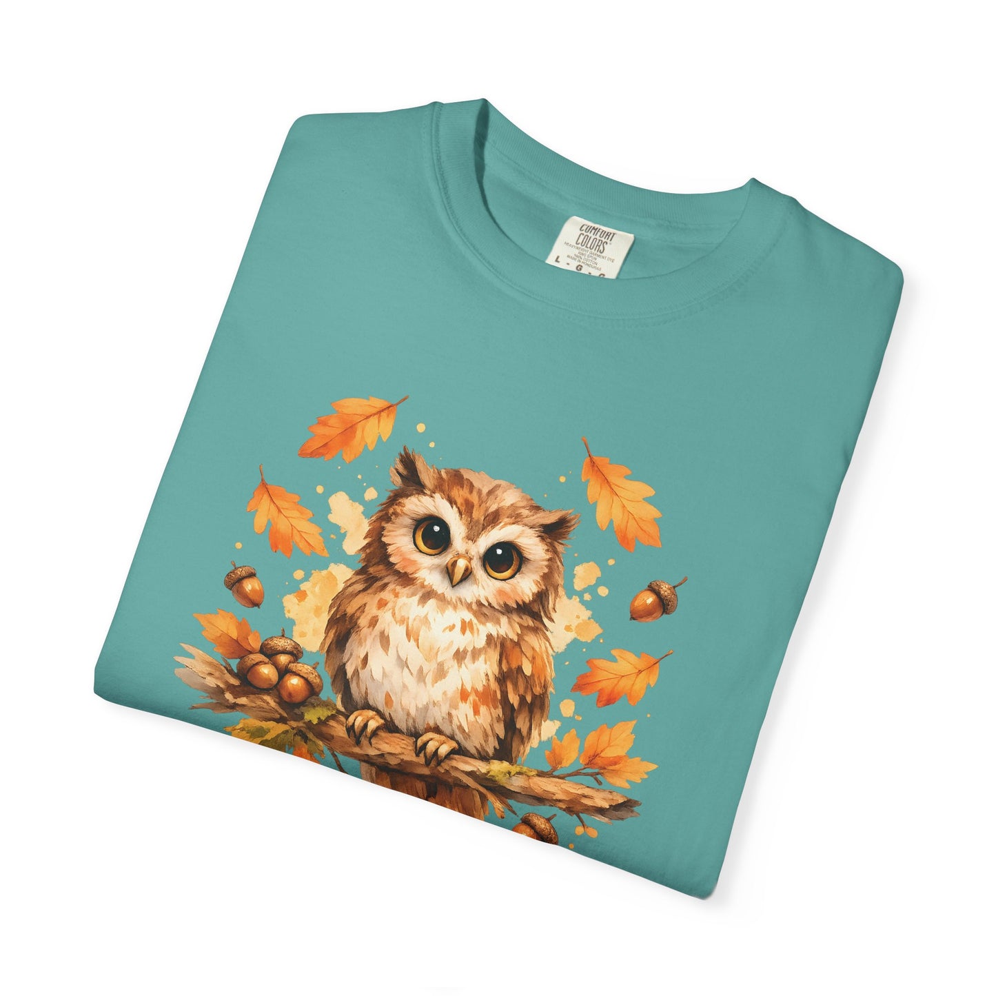 Watercolor Owl Graphic Tee | Autumn Wildlife Art Shirt | Owl Lover Gift