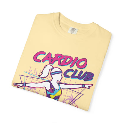Cardio Club Retro 80s Grid Aerobics Graphic Tee | Vintage Gym Shirt Women