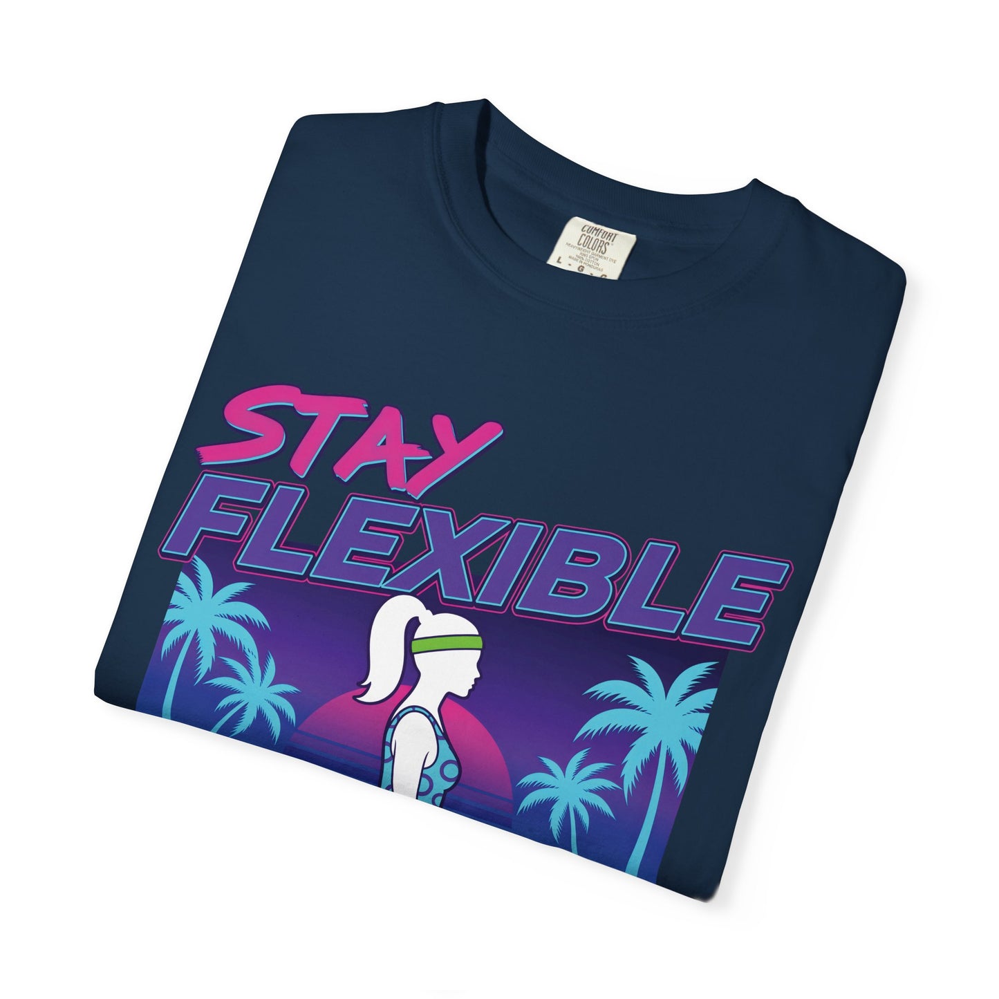 Stay Flexible Retro 80s Splits Aerobics Tee | Vintage Gym Shirt Women