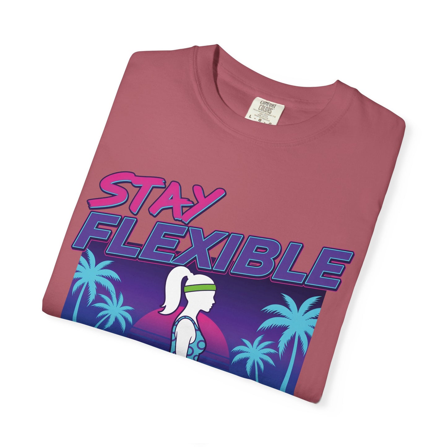 Stay Flexible Retro 80s Splits Aerobics Tee | Vintage Gym Shirt Women