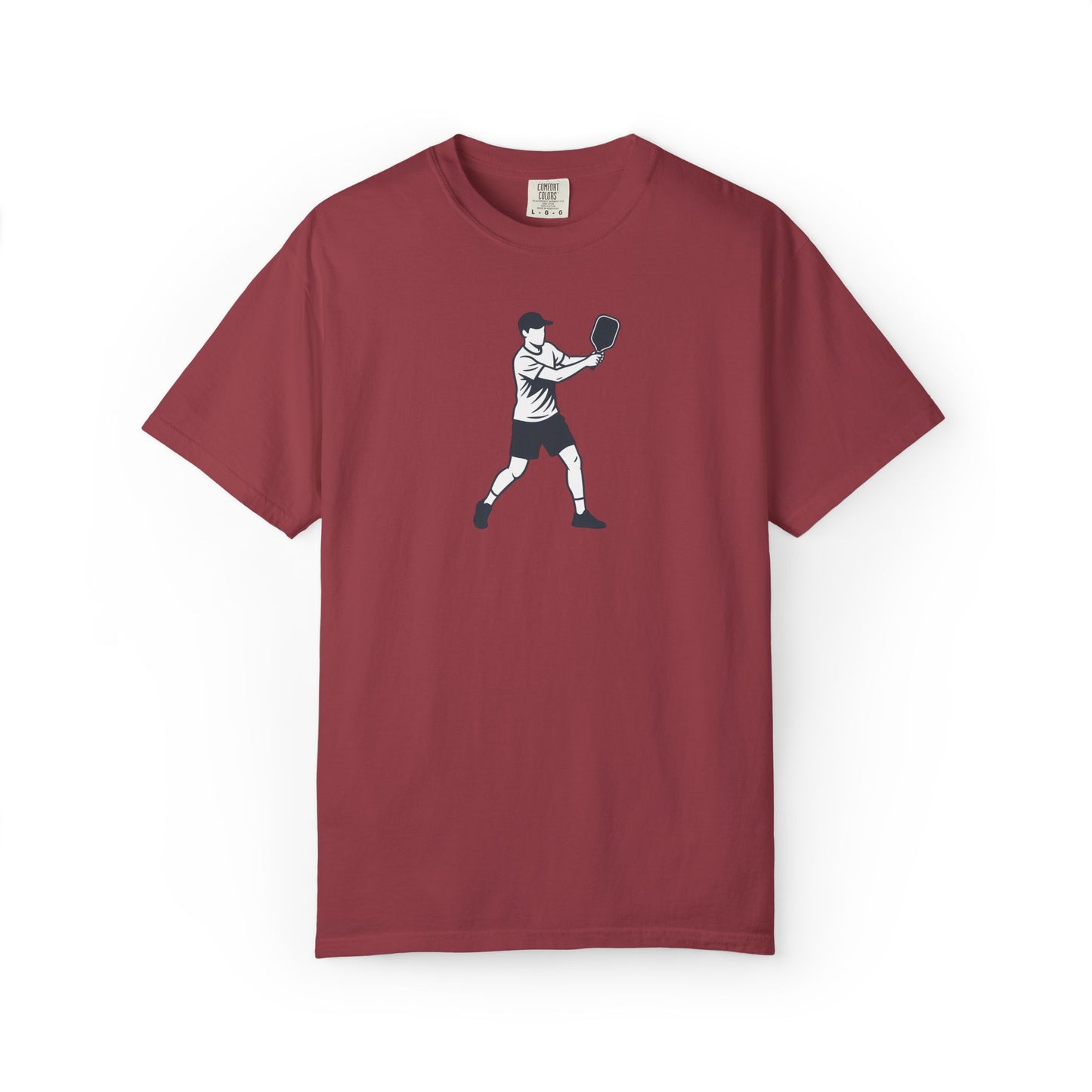 Pickleball Player Silhouette Tee Pickler Minimalist Men's Graphic Shirt