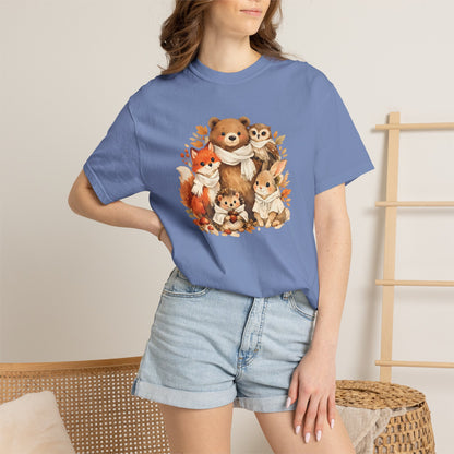 Woodland Friends Watercolor Tee | Forest Animal Gift Shirt | Wildlife Art | Nature Lover