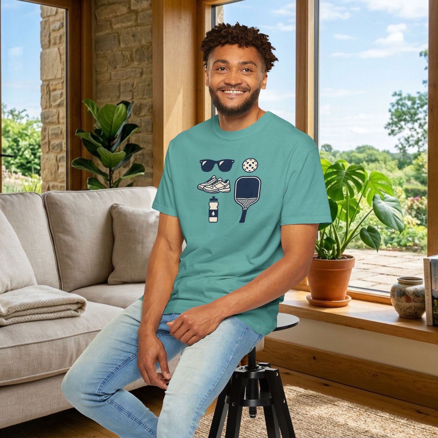 Pickleball Essentials Icon Tee Minimalist Pickler Sport Unisex Graphic Shirt