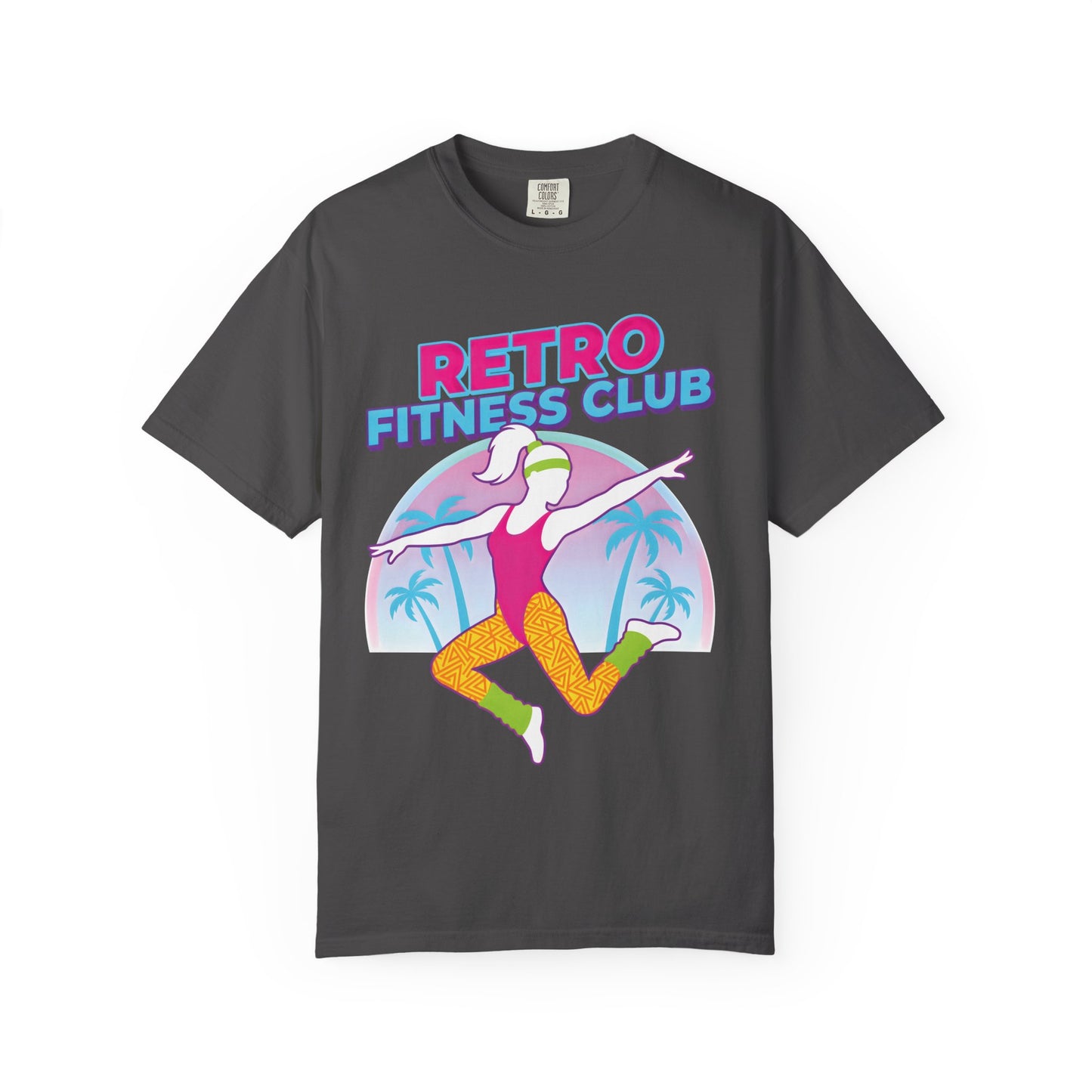 Retro Fitness Club 80s Aerobics Graphic Tee | Vintage Gym Shirt Women
