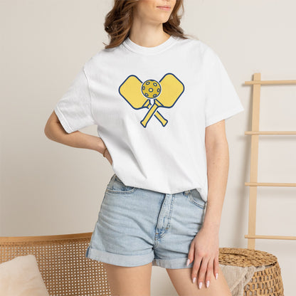 Pickleball Crossed Paddles Tee Pickler Minimalist Graphic Unisex Shirt
