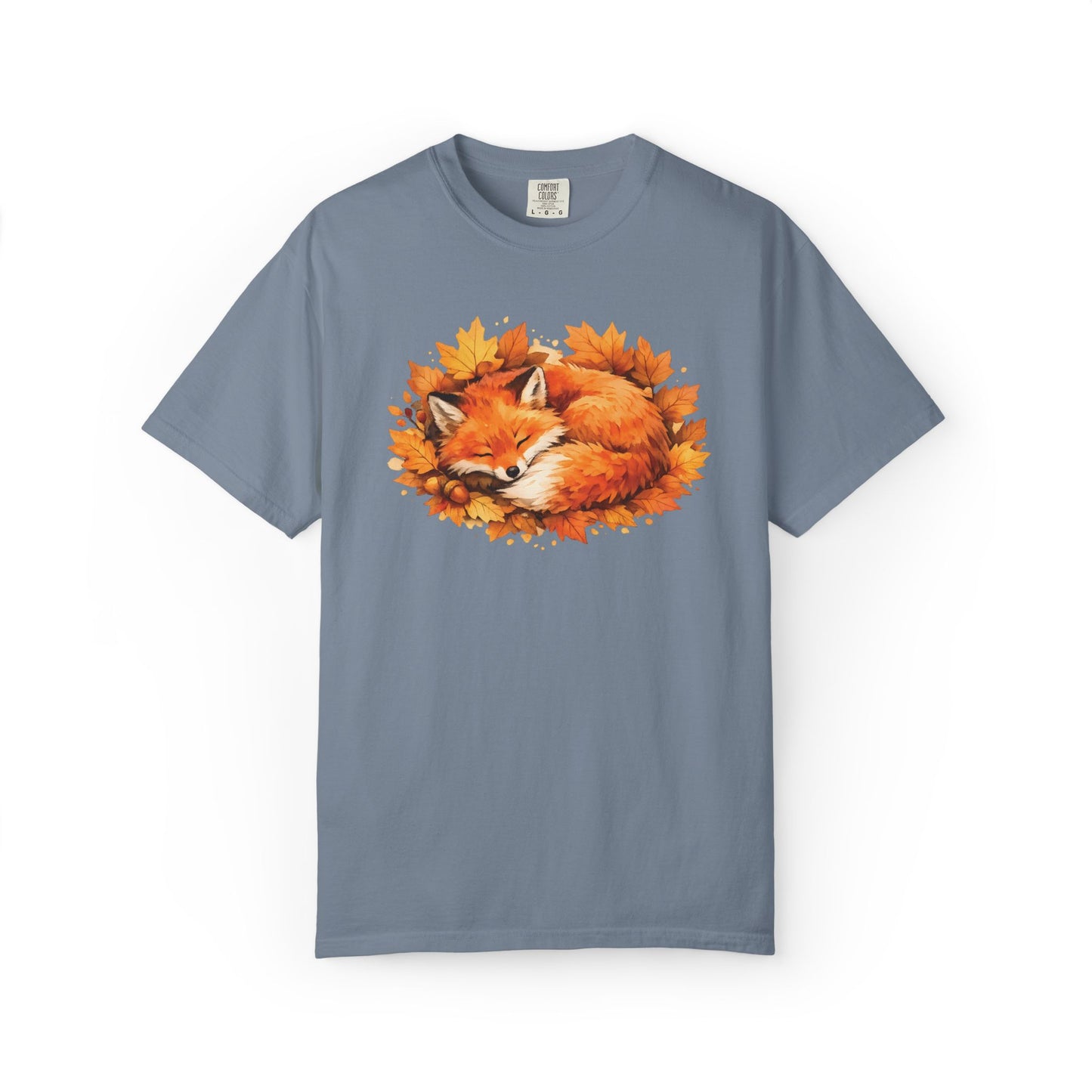 Sleeping Fox Watercolor Graphic Tee | Cozy Woodland Animal Shirt | Nature Lover Gift