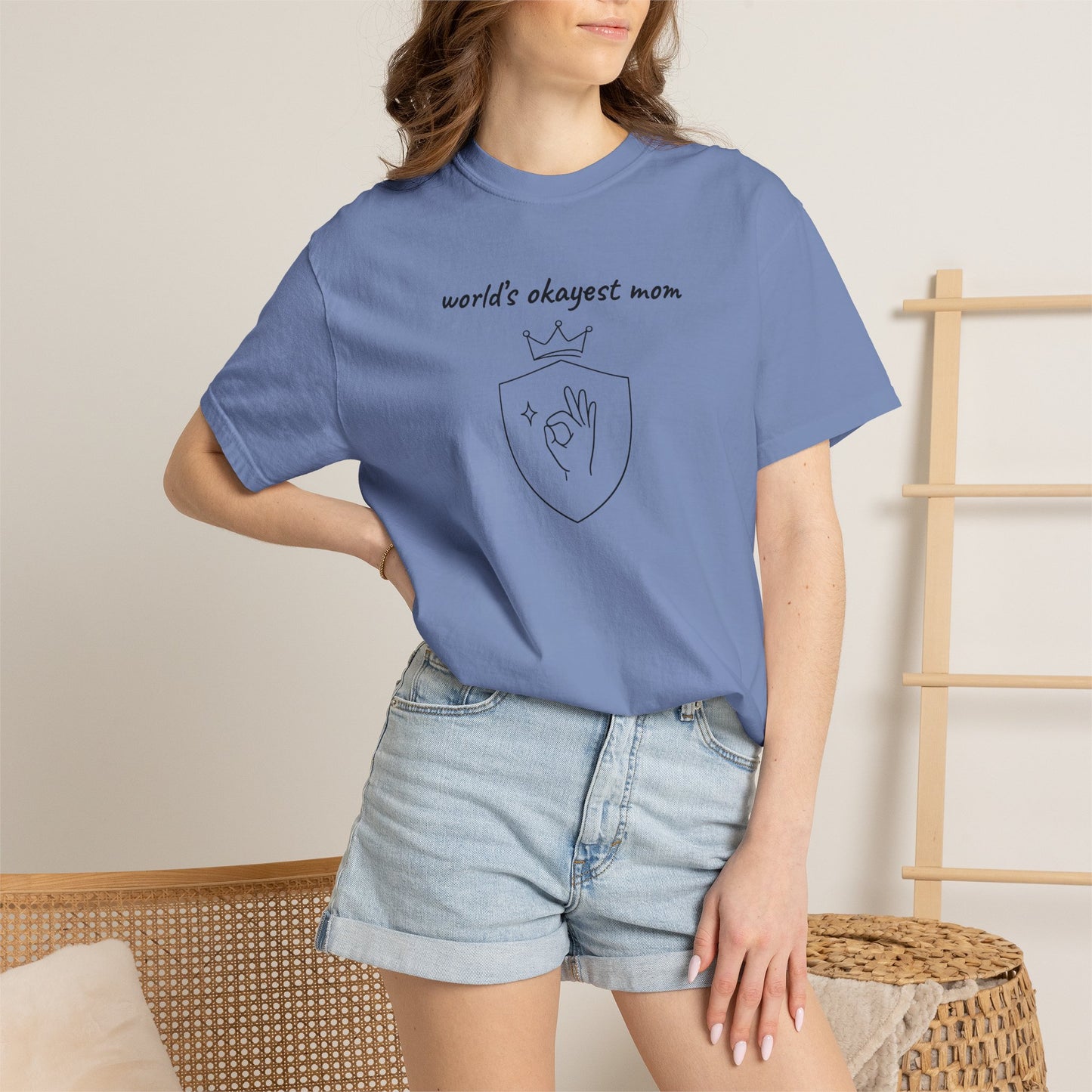 World's Okayest Mom Shirt | Funny Mom Gift | Mother's Day Tee | Mom Humor Shirt