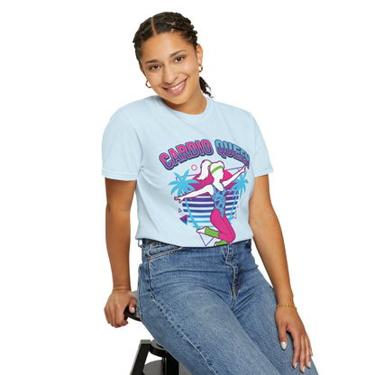 Cardio Queen Retro 80s Aerobics Graphic Tee | Vintage Workout Shirt Women