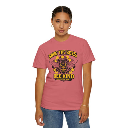Save the Bees Graphic Tee | Bee Kind Conservation Shirt | Earth Day Gift | Nature Tee