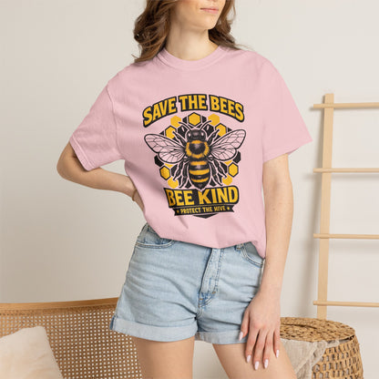 Save the Bees Graphic Tee | Bee Kind Conservation Shirt | Earth Day Gift | Nature Tee