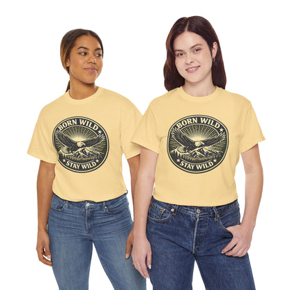 Eagle Ranger Patch Graphic Tee | Mid-Century Outdoor Shirt | Born Wild Stay Wild Unisex