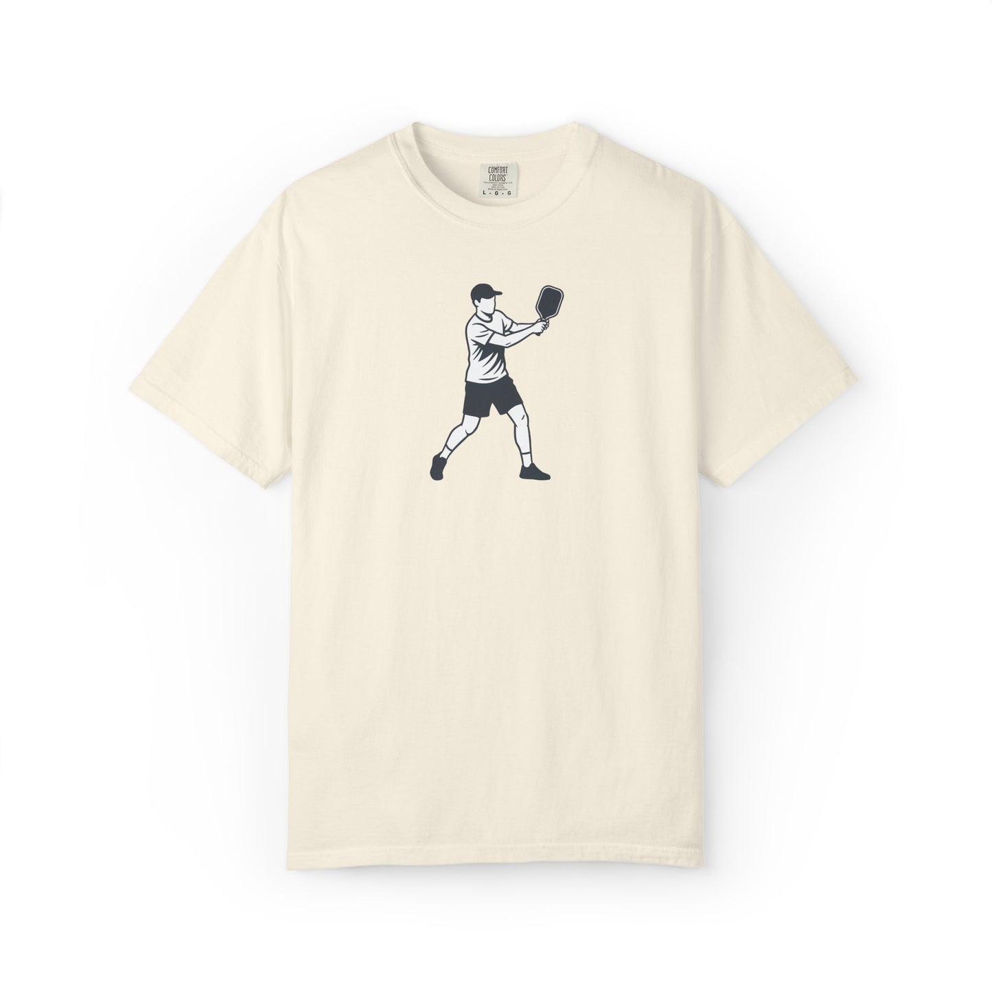 Pickleball Player Silhouette Tee Pickler Minimalist Men's Graphic Shirt