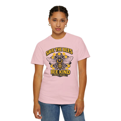 Save the Bees Graphic Tee | Bee Kind Conservation Shirt | Earth Day Gift | Nature Tee