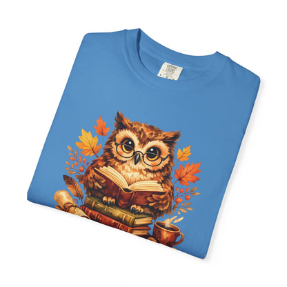 Wise Owl Watercolor Humor Tee | Book Lover Nature Shirt | Whimsical Wildlife Gift