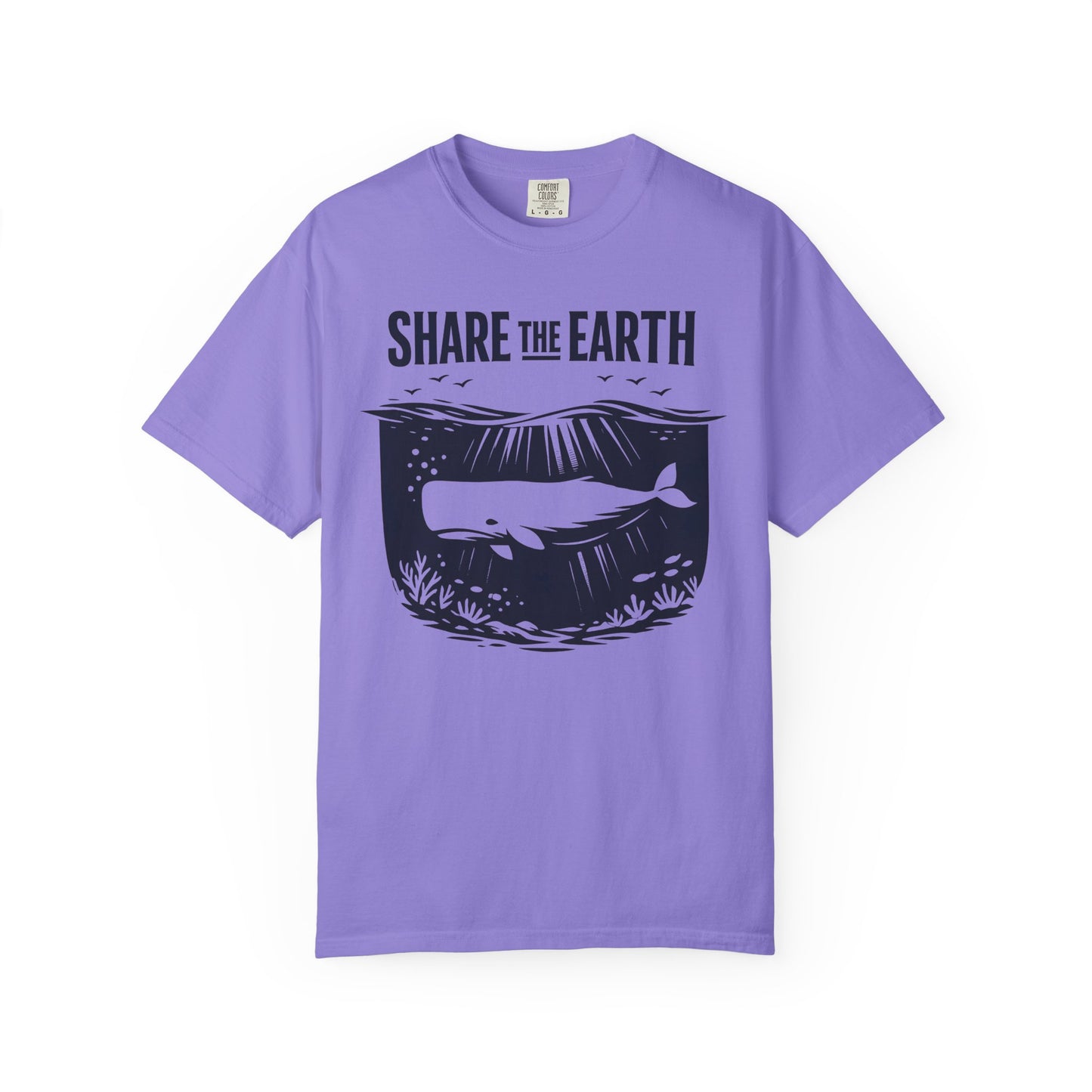 Whale Conservation Tee | Share the Earth Graphic Shirt | Ocean Wildlife Gift | Unisex